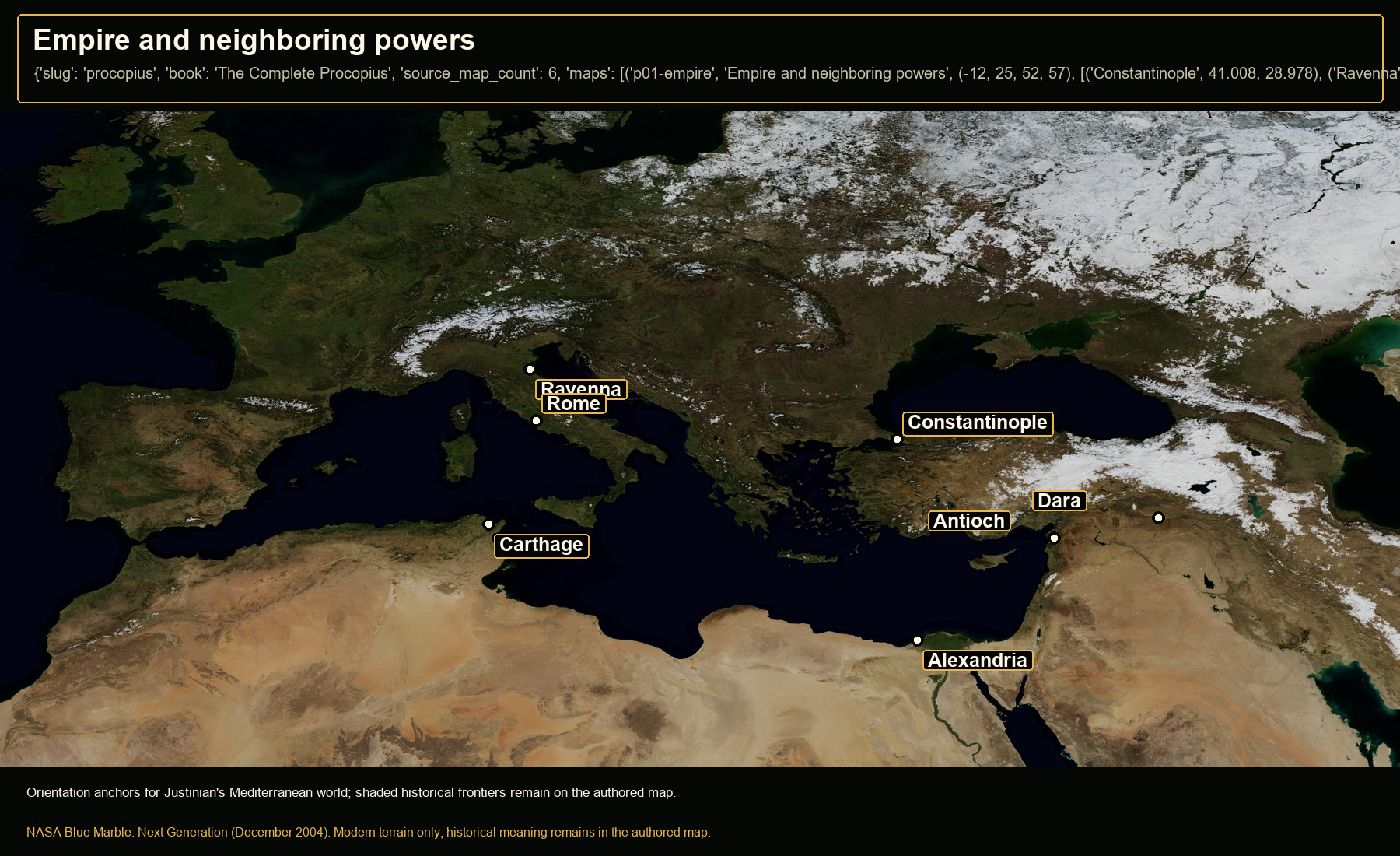 Open NASA satellite orientation map: Empire and neighboring powers