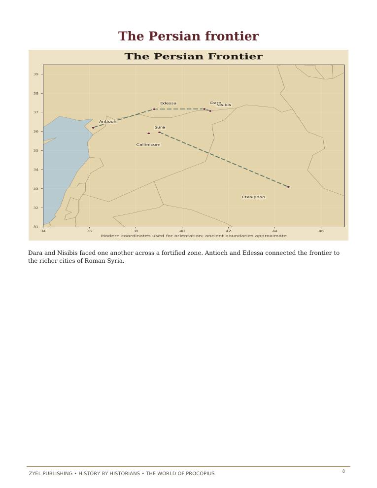 Authored historical map: The Persian frontier